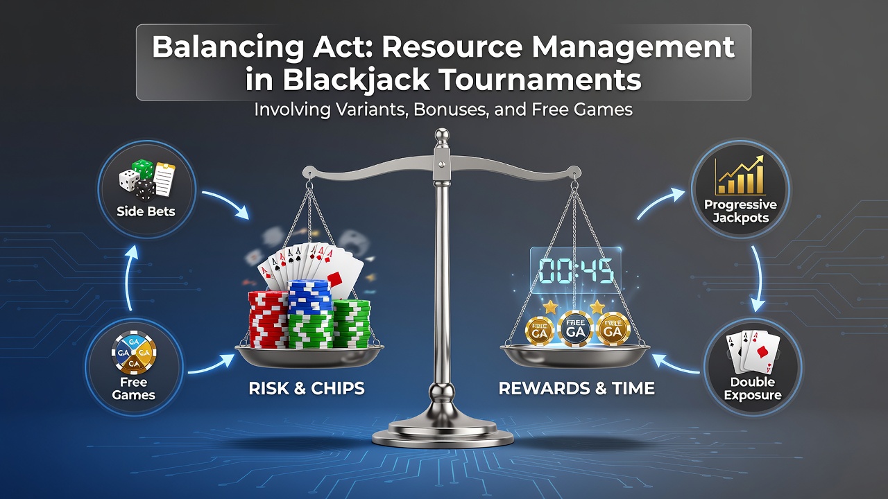 Integration von Boni und Free Games in Blackjack-Turnierressourcen