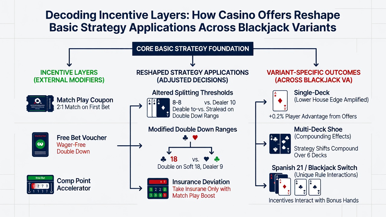 Darstellung von Strategieanpassungen durch Casino-Anreize in verschiedenen Blackjack-Spielarten