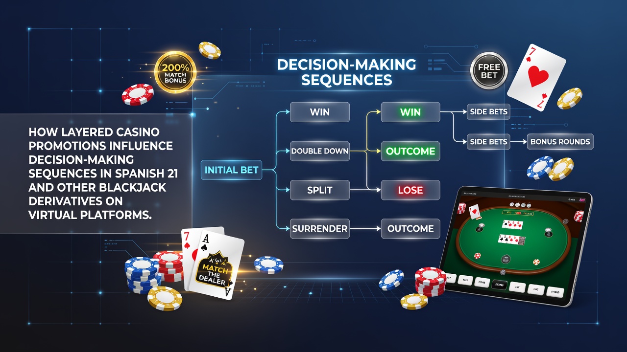 Darstellung geschichteter Bonusstrukturen in Online-Blackjack-Varianten mit Fokus auf Spanish 21