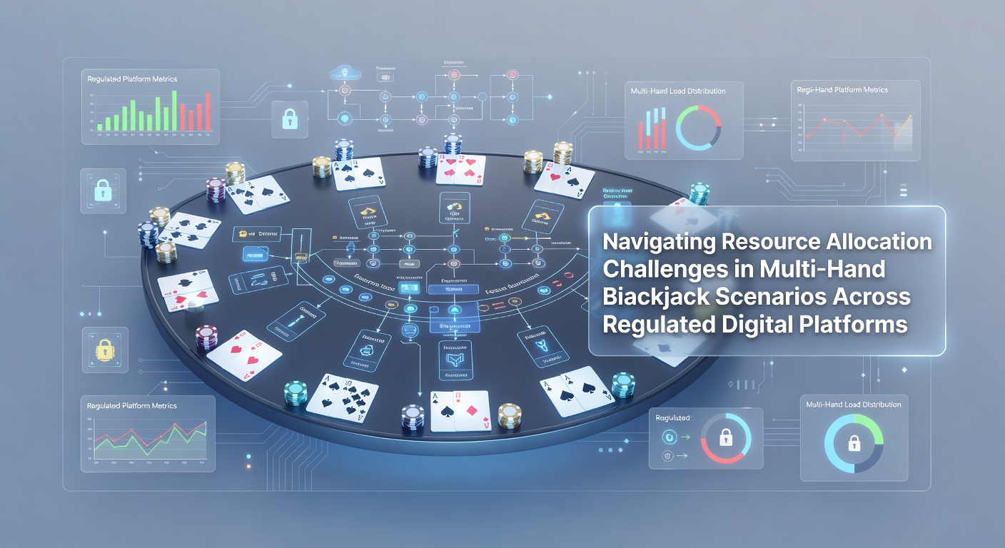 Darstellung von Multi-Hand-Blackjack-Spielsituationen auf digitalen Plattformen mit Fokus auf Ressourcenverteilung